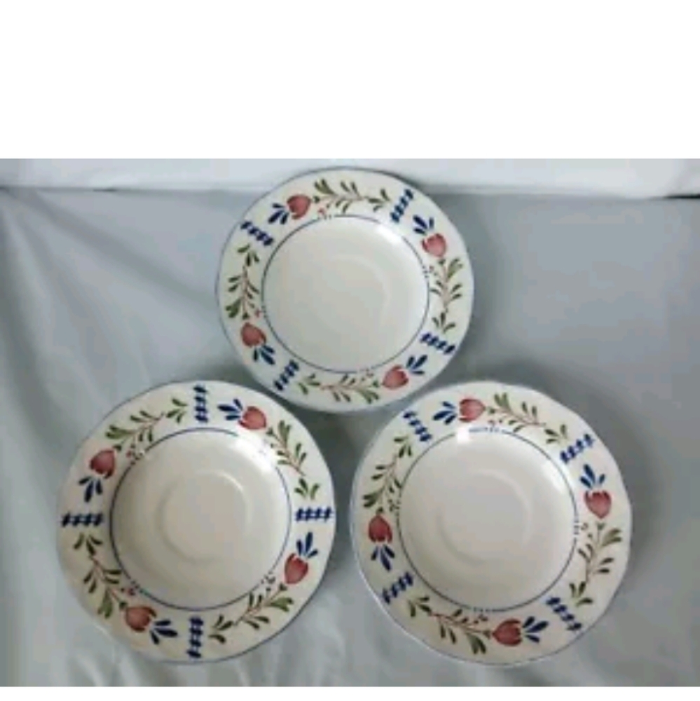 LOT OF 3 NIKKO PROVINCIAL DESIGNS AVONDALE 6" SAUCER PLATES - JAPANESE